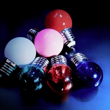 Ampoules de couleur